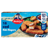 Birds Eye breaded cod fish fingers 504g - British product