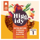 Higgidy Crispy Chilli Oil and Mature Cheddar Vegetarian Quiche 155g