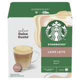 Starbucks Caffe Latte coffee pods 12 pack (British brand)