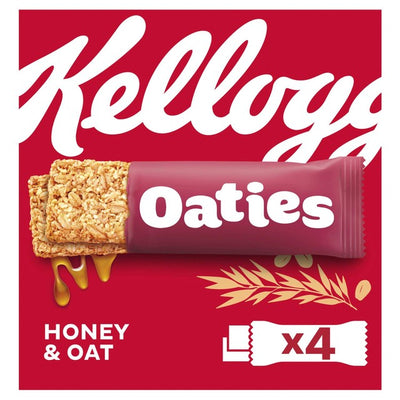 Kellogg's Oaties Honey & Oat Cereal Snack Bar 4 x 40g
