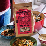 Northern Pasta rigatoni pasta 450g, imported from the UK