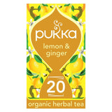 Pukka Herbs Organic Lemon, Ginger and Manuka Honey Herbal Tea Bags 20 Bags