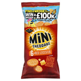 Jacob's Mini Cheddars Red Leicester cheese snack biscuits 6 pack, UK version
