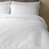 M&S Pure Cotton Waffle Bedding Set White Single Duvet Cover Set 3 ft