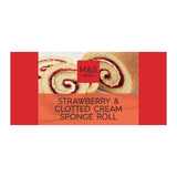 M&S Strawberry Jam & Clotted Cream Sponge Roll Dessert 245g