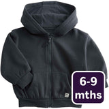 M&S Tommy zip up hoodie charcoal 6-9 months, imported from the UK