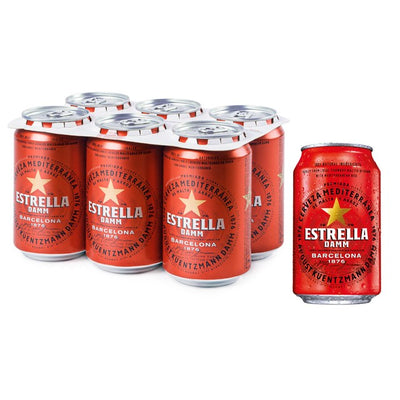 Estrella Damm Premium Lager Beer 6 x 330ml