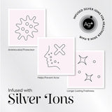 VH2 Silver Cloud Mixed Large Satin Scrunchies (British brand)