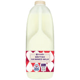 Ocado British Skimmed Milk 4 Pints Carton