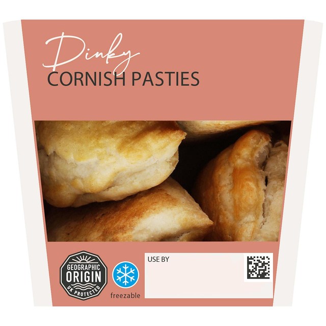 M&S Dinky Cornish Pasties 180g, imported from the UK
