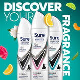 Sure women's antiperspirant deodorant Invisible Pure 150ml (British brand)