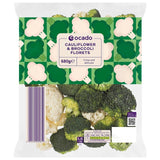 Ocado mixed cauliflower and broccoli florets 680g, imported from the UK
