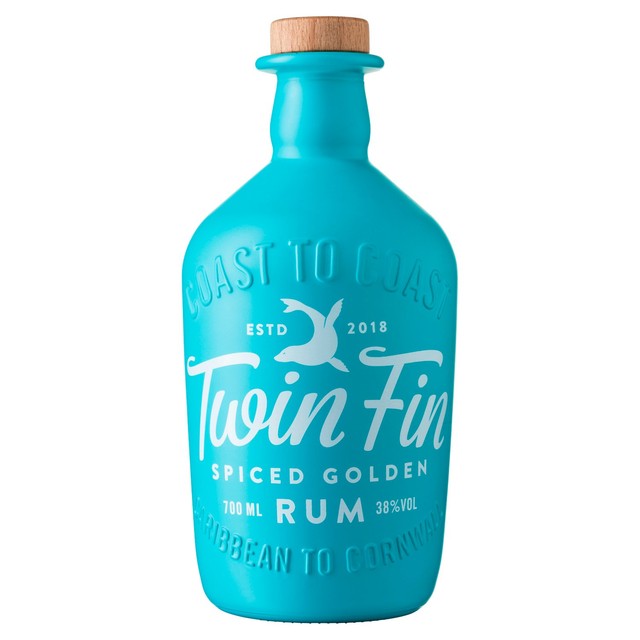 Twin Fin spiced golden rum 70cl (British brand)