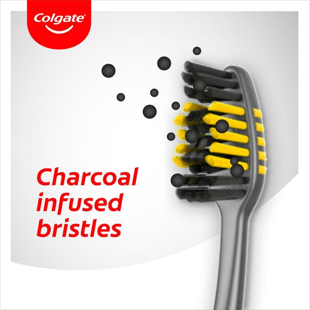 Colgate ZigZag Charcoal Medium Manual Toothbrush