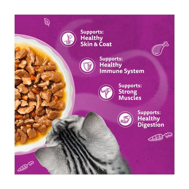 Whiskas wet cat food pouches Aromatic Fusion in Gravy 12 x 85g (British brand)