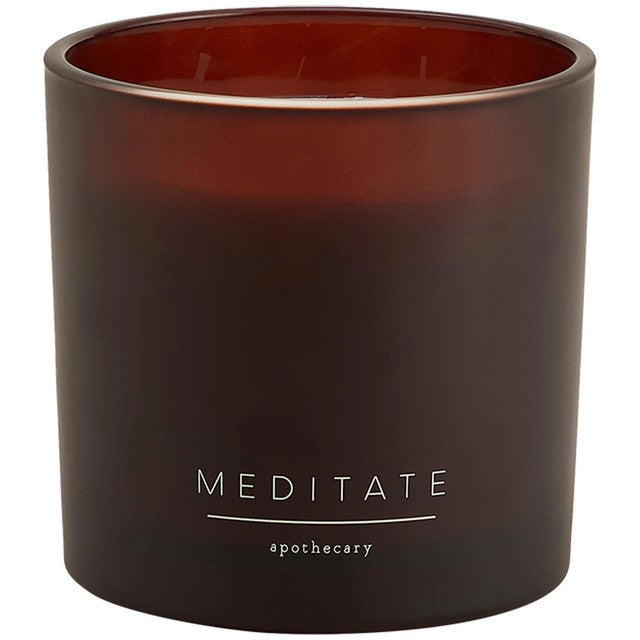 M&S Meditate Amber 3 wick candle, imported from the UK