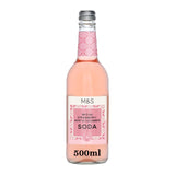 M&S Strawberry Mint & Cucumber Soda Sparkling Soft Drink 500ml