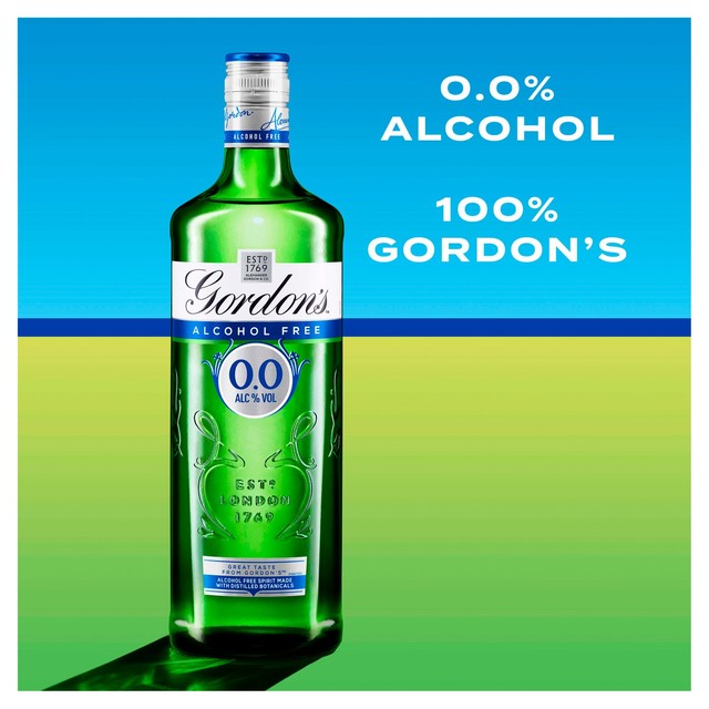 Gordon's 0.0% alcohol-free spirit 70cl, UK version