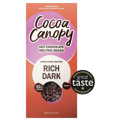 Cocoa Canopy Rich Dark Crafted Hot Chocolate Beads 225g