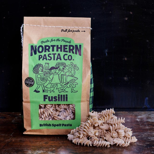 Northern Pasta Fusilli pasta 450g, imported from the UK
