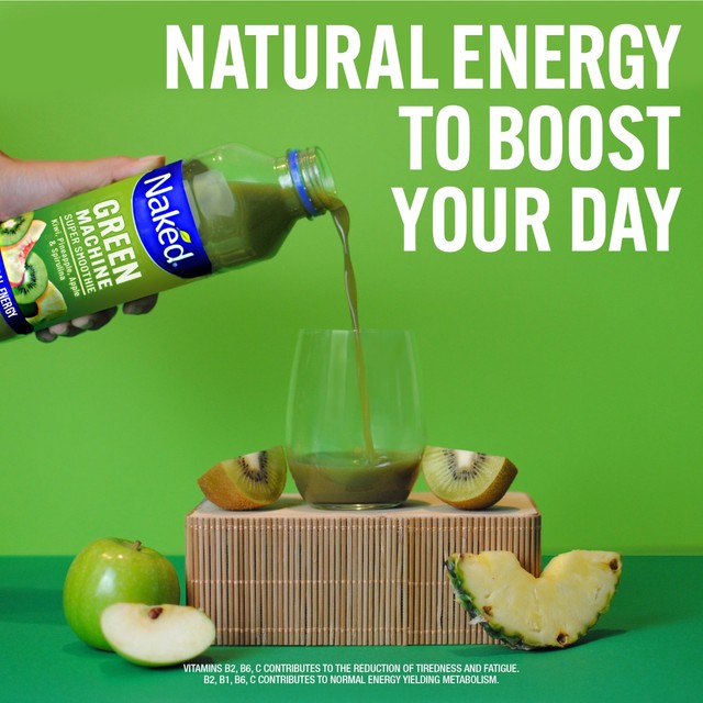 Naked Green Machine smoothie 300ml, imported from the UK