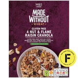 M&S Made Without 4 Nut & Flame Raisin Gluten-Free Granola Cereal 360g