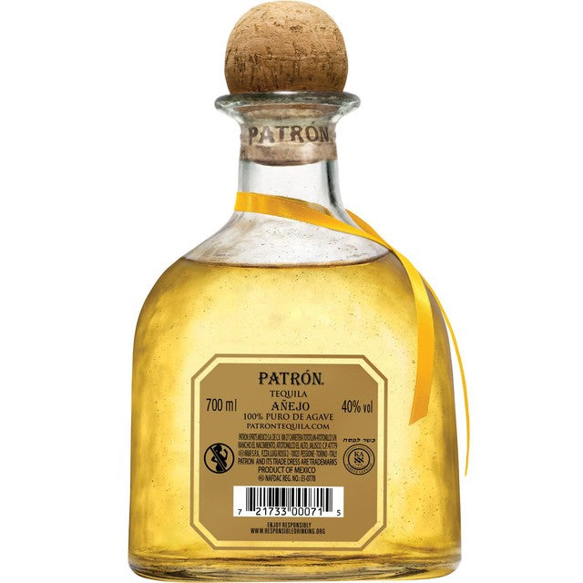 Patron Anejo Tequila 70cl, imported from the UK