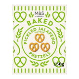 M&S Pickled Jalapeno Pretzels Savoury Snack 150g