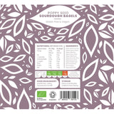 Good Grain organic sourdough poppy seeded bagels 4 x 125g, UK version