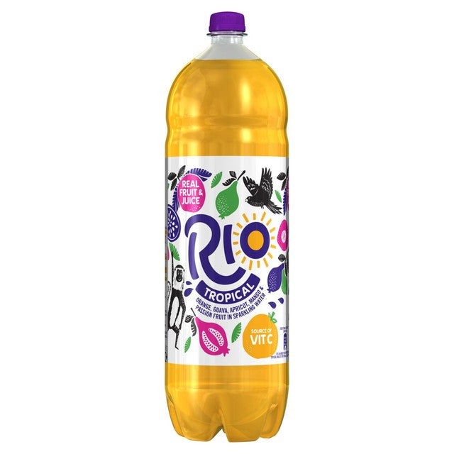 Rio Tropical sparkling fruit juice drink 2L, imported from the UK