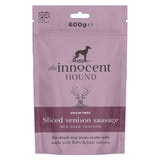 The Innocent Hound sliced venison sausage dog treats 600g (British brand)