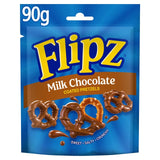 Flipz Milk Chocolate Coated Pretzels Pretzel Snack 90g
