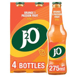 J2O Orange and Passion Fruit soft drink 4 x 275ml bottles, UK version
