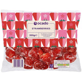 Ocado frozen whole strawberries 350g, imported from the UK