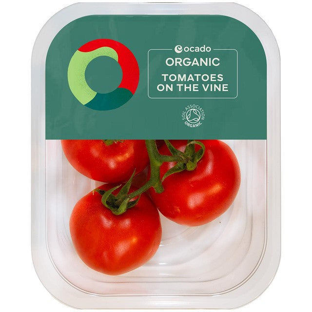 Ocado Organic Tomatoes on the Vine 400g, imported from the UK