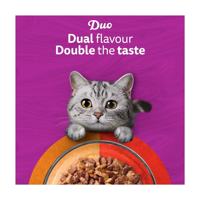 Whiskas Duo Meaty Combos cat food pouches 12 x 85g (British brand)