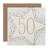 M&S 50th Birthday Card 15cm x 15cm