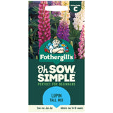 Mr Fothergills Seeds Oh Sow Simple Lupin Tall Mix Flower Seeds 30 Seeds