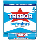 Trebor chewy spearmint flavoured candy rolls multipack 179g (British brand)