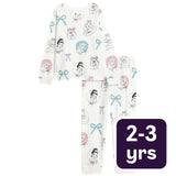 M&S Princess Pyjamas Cream 2-3 Years, imported from the UK