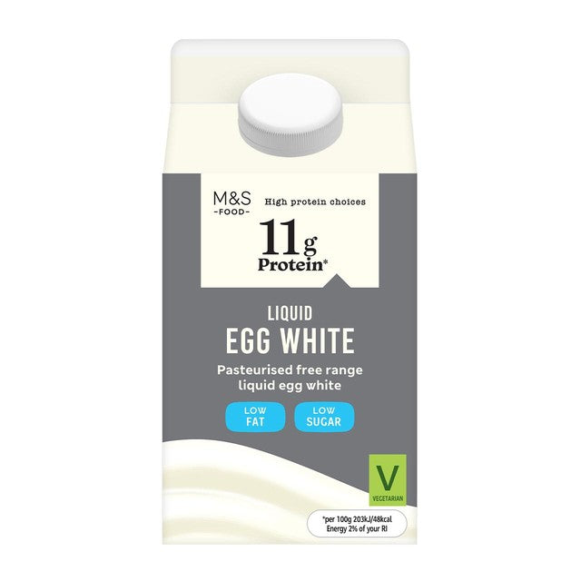 M&S liquid egg white 500g, imported from the UK