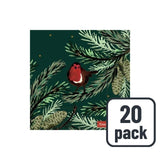 Emma Bridgewater Norway Spruce Robin Paper Napkins 20 Pack