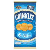 Jacob's Crinklys Salt & Vinegar 30% Less Fat Baked Snack Biscuits Multipack