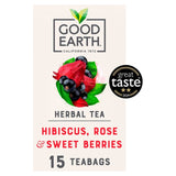 Good Earth Hibiscus, Rose & Sweet Berries Fruit & Herbal Tea Bags 15 per pack