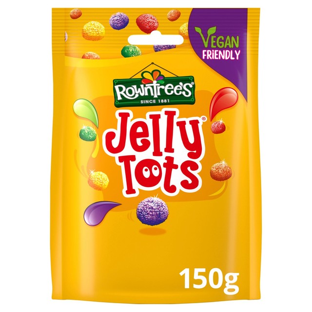 Rowntree's Jelly Tots jelly sweets 150g, imported from the UK