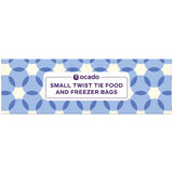 Ocado Small Twist Tie Food and Freezer Bags 80 Pack