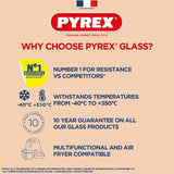 Pyrex glass mixing bowl 1L, imported from the UK