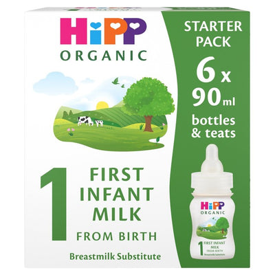 HiPP Organic 1 Pack découverte Lait premier âge 6x90ml