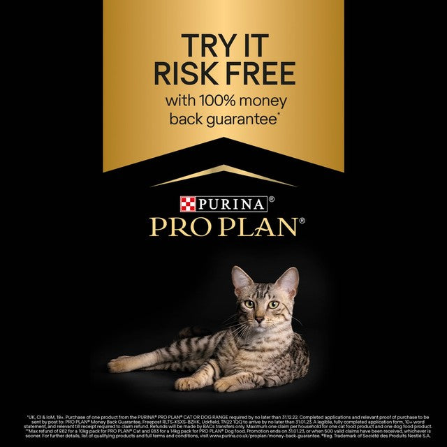 Pro Plan cat food sterilised 10 x 85g, imported from the UK