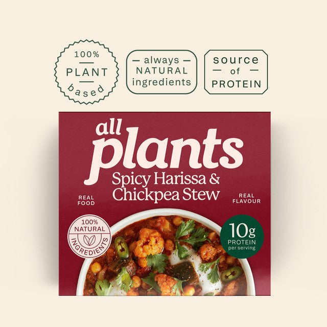 Plants spicy harissa chickpea stew 300g - British product